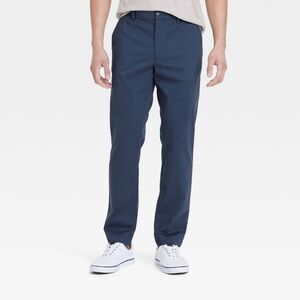 Open Box - Goodfellow & Co - Men's Comfort Wear Slim Fit Chino Pants Blue